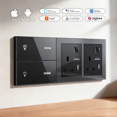Smart Socket WiFi Smart Home With App Remote Control Timer Scene Mode Works With Tuya Smart Life for Humidifier Diffuser
