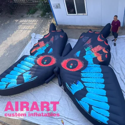 fireproofed inflatable new color butterfly balloon for background decoration
