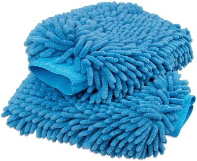 KLCB Premium Microfiber Chenille Mitt Scratch-Free Polyester Car Wash Towel Soft and Gentle for Your Vehicle's Finish