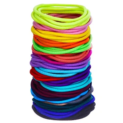 Color Simple 4mm*16cm Latex Elastic Hair Band Fashion Ponytail and Other Hairstyle
