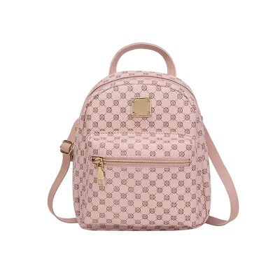 2025L Ladies Korean Mini Backpack One Piece PU Leather Goods Zipper Polyester Fashionable Versatile Wholesale for Women