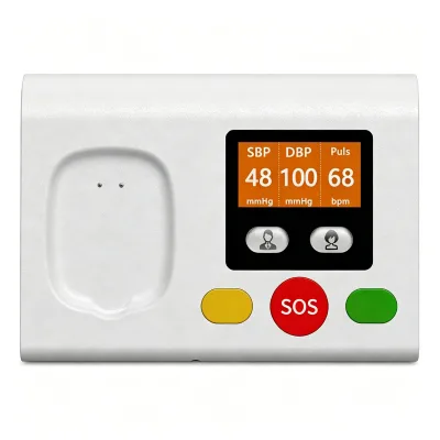 4G Telecare Console Indoor Safety Sensor Smart Home Care Emergency System Two Way Call SOS Alarm HR BP Monitor Mobile Telecare