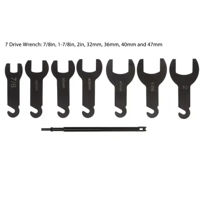 Universal Pneumatic Fan Clutch Wrench Removal Tool Kit  8 Pcs Heavy Duty Car Fan Manual Tool Pneumatic Fan Clutch Wrench Set