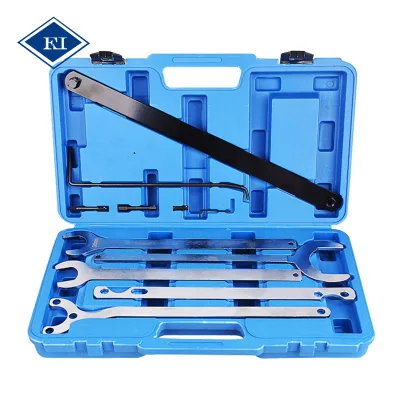7pcs Pneumatic Fan Clutch Water Pump Service Clutch Holder Wrench Tool Set for Mercedes Benz Bmw