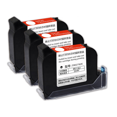 Quick Dry Inkjet Printer Cartridges, Original Imported Ink 12.7 mm Printing many color black