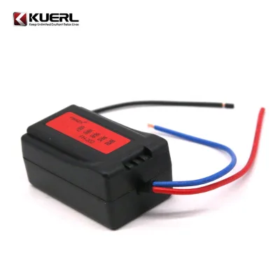 DC 12V Black Plastic Vehicle Audio Power Filter Car Filtering Audio Amplifier Sound Noise Cancellation Isolator Filter