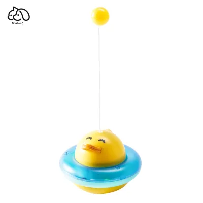 2025 New Design Little Duck Cat Training Wobbly Feeder Ball Toy Cat Interactive Toy for Self-entertainment Pet Supplies