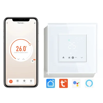 CHAOYI Tuya Alexa WiFi Zigbee Air Conditioner Smart Digital AC Temperature Thermostat with Touchscreen Display and App Control