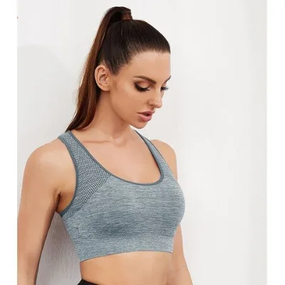 Women's breathable seamless sports tank top