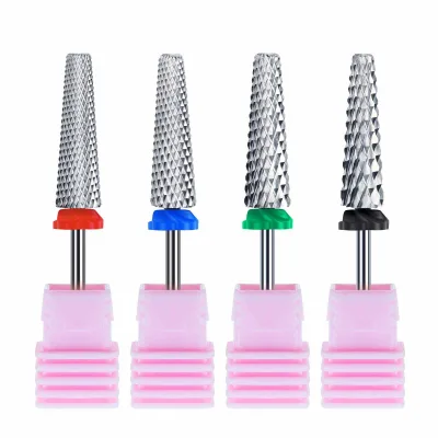 Premium Tungsten Steel Nail Drill Bits - Ultra-Long Cylindrical, Bidirectional Design | Fast for Cuticle Work & Polish Removal
