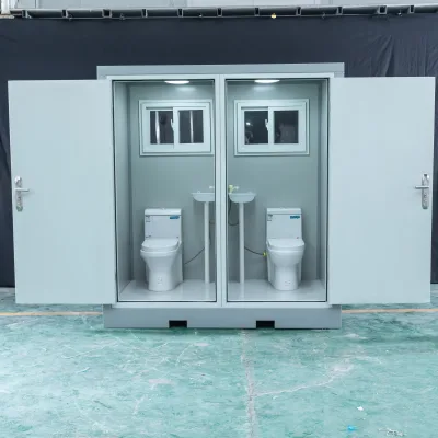 Standard Container House Multi Seat Toilet Room Sanitary Washroom for Commercial and Public Places