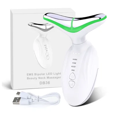 Skin Care Ems Facial Lifting Device 4 Colors Led Therapy Neck Face Beauty Wrinkle Remover Beauty Tools Neck Lift