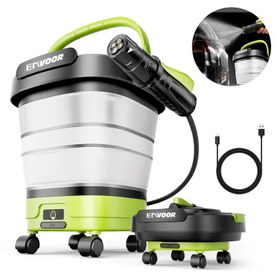 Rechargeable Manual Foldable Plastic Tank Washer with Detachable Roller Set for Brand Distributors for Car Detailing and Camping