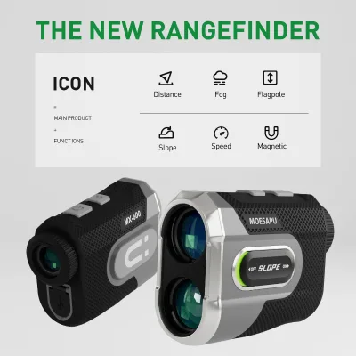 MX Waterproof Rangefinder Golf Digital Magnetic with Continuous Scan Mode and Ergonomic Grip for Outdoor Use