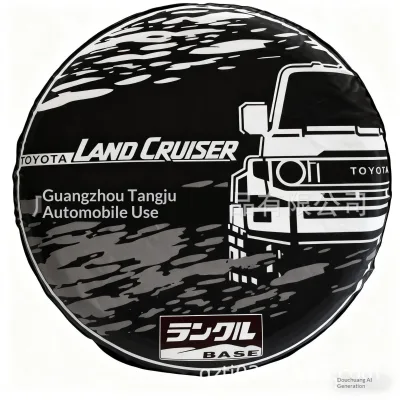 For Toyota Land Cruiser LC71 70 76 79 Modified OLIVER Fitment Decorative Spare Tire Cover with Toyota Land Cruiser Graphic