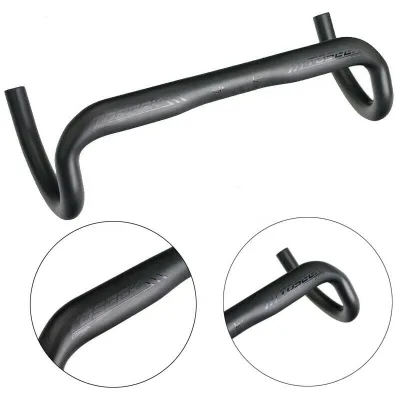 TOSEEK Carbon Fiber 400/420/440mm 31.8mm Handlebar Road Bike Handlebar Extender Racing Bicycle Carbon Drop HandleBar