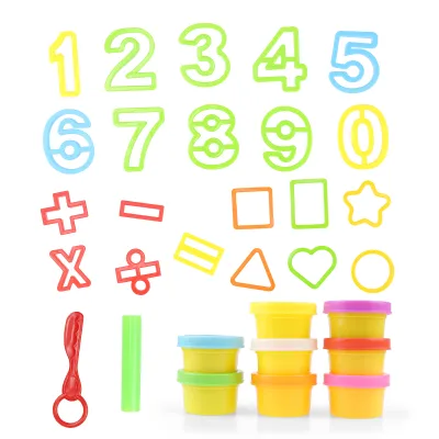Wholesale Super Light Soft Magic Plasticine Polimer Clay Toy Play Dough Playdough Set Play Dough Machine Tool Toy for Kids