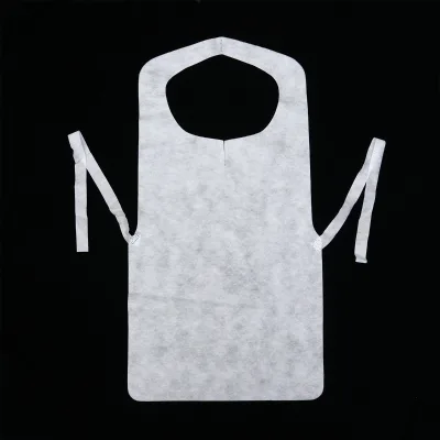 High Quality Kitchen Garden Custom Print logo Barber Sleeveless Disposable Nonwoven Non-woven Apron