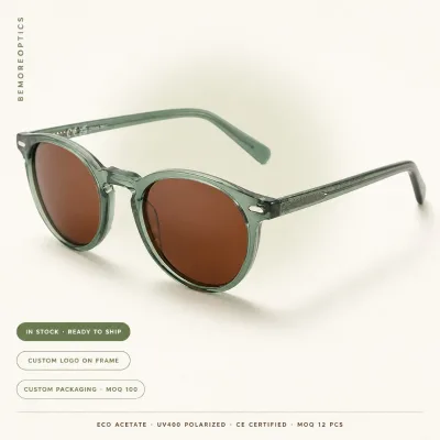 2026 New Trendy Vintage  Eco Friendly Slap up Acetate Retro Fashion Classic Shades UV 400 Polarized Custom Sunglasses for Lady