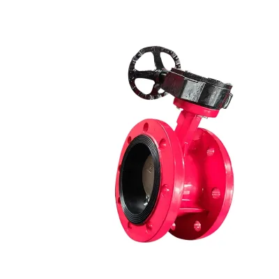Flange Butterfly Valve Turbo Manual Flange Butterfly Valve Cast Iron Flange Soft Seal
