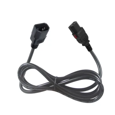 H05VV-F 1.0mm Kettle Lead Power Cords Rubber 10A 250V IEC Plug C13/C14 Male to Female for UPS AC 3Pin Home Appliance