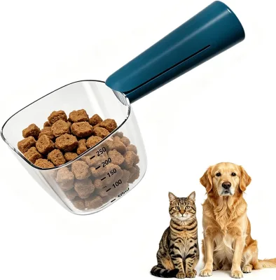 Eco-Friendly Multifunctional Transparent Scale Measuring Kitchen Spoon Rice and Flour Shovel Spoon