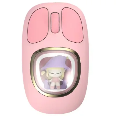 Slim Lightweight Wireless Mouse with Programmable ButtonsAdjustable Sensitivity for Gamers & Content Creators