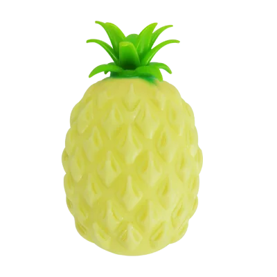 New Design OEM Pineapple Fruit Food Squishy Toys Ball PVA Slime Filled Stress Relief Fidget Toys for Kids