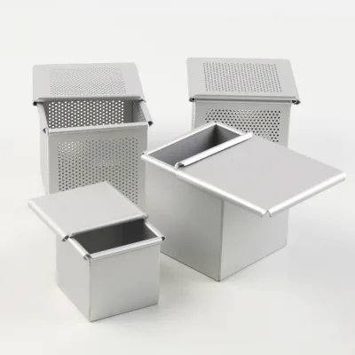 Slice Toast Bread Baking Pan Durable Bread Molds Mini Loaf Pans Anodized Aluminum Pullman Loaf Pan with Lid