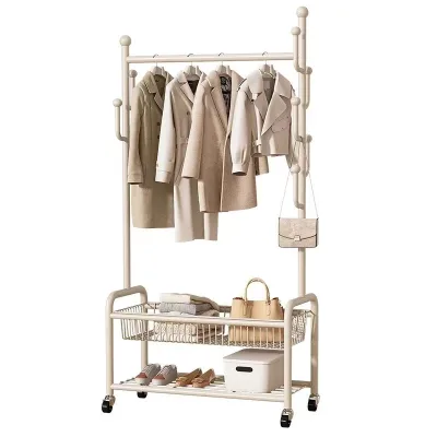 High Quality Cactus Design Metal Storage Clothes Rack with Shoe Racks