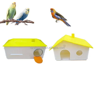 Great Quality Bird House Parrot Cage Box Plastic Bird Nest for Birds Cage Parrot Bedroom Decorative Supplies for Porrots