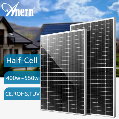 Solar Panel 220v Portable Half-cut Solar Panel 500w 550w Solar Energy System Camping Household Appliances