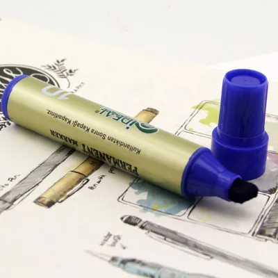 Flat Tip Marker Scratch Remover Pen Permanent Marker