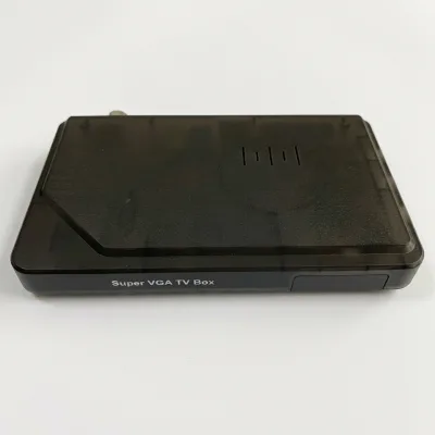 High-definition LCD TV Box TV3860E with CRT Monitor for Watching TV and RF-to-VGA Video Converter for AV Signals
