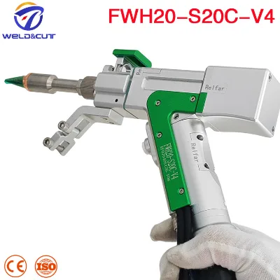 Relfar FWH20-S20C Laser Welding Head 3000W Dual Wire 4in1 Fiber Welder Gun