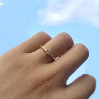 New Fashion Simple Women Wedding Ring Jewelry