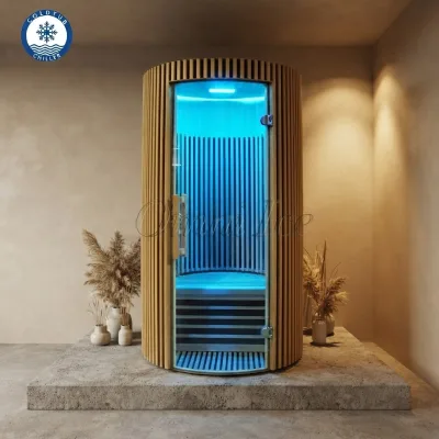 OMNI Residential Use Indoor Single Person Far Infrared Full Spectrum Dry Sauna Room with Double Speakers Home Use Sauna