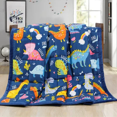 High Quality Ultra Soft Cotton Fabric Glass Beads Heavy Weighted Blanket for Home Use