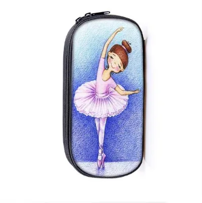 2025 Custom Pattern Printing ballet dancer School Bag Children's Pencil Case With Pattern Printing for Students