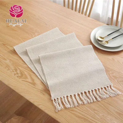 HT-TC-Z031-13inch*108inch Coarse linen table runners,bringing you a unique experience