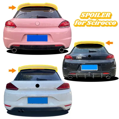 Haosheng Rear Window Roof Wing Car Spoilers for Volkswagen VW Scirocco 2008 2009 2010 2011 2012 2013 2014 2015 2016 2017