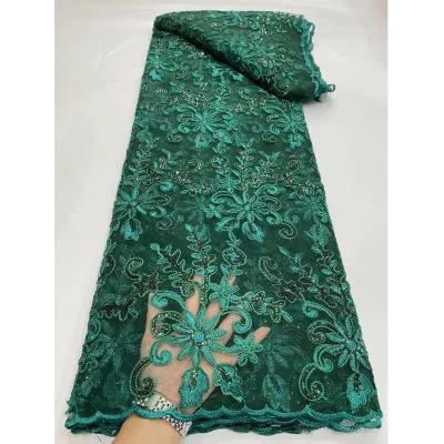 French Lace Velvet Blanket Velvet Net Lace Fabric Velvet Sequence Lace Fabric