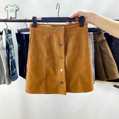 YiJiaYi Second Hand Woolen Skirt Thin Versatile Maxi Step Hip Short Skirts for Summer Women Fashion Items Used Skirt