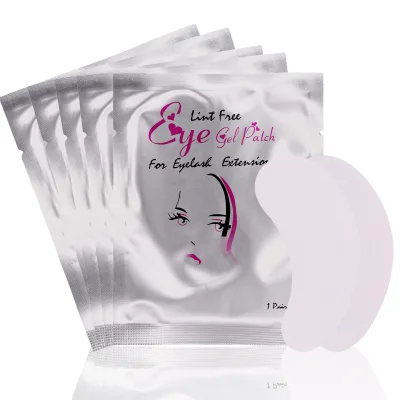 50pcs/Bag Lint Free Crystal Eyelash Extension Under Eye Paper Patches Mask Hydrating Collagen Gel Pads for Lash Extension Tools