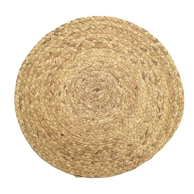 Water Hyacinth Round Woven Hand Placemats Straw Woven Placemat Woven Placemats