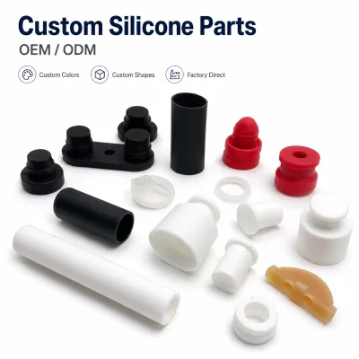 OEM ODM Custom Molded Silicone Rubber Parts Manufacturer for Industrial Equipment Seals Caps Sleeves Grommets and Assembly