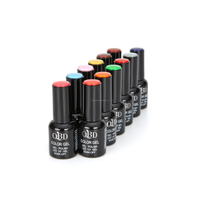 QBD 12ML Gel Varnish, UV LED Gel Lacquer 270 Hot Sale Color 3 Step Gel Polish Semi Permanent Hybrid Painting for DIY Nail Art