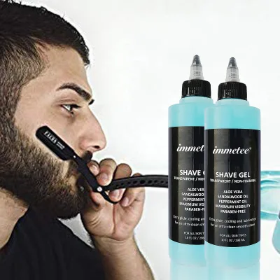 Factory Price Men's Beard Care Products Smooth Shave Organic Aloe Soothing Shaving Gel