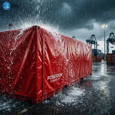 Reliable 20ft Standard Size Anti-Corrosion Sunshade Ripstop Container Tarpaulin Cover for Logistics Transport