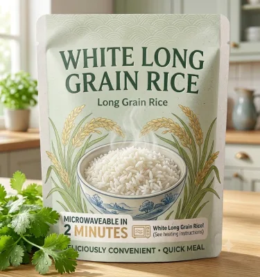 Wholesale Microwave Ready White Rice | 2-Min Heat Cooked Rice| Ideal for Office Lunch & Quick Instant Meals